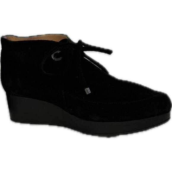 Robert Clergerie Shoes | 
Nancy Wedge Chukka Black Suede       36.5 - Picture 8 of 12